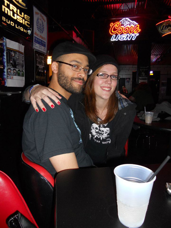With Emily Cagle at Reno's Bar & Grill. Photo by Kassey Rickers.