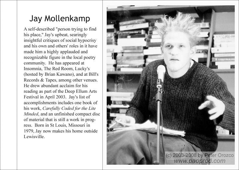Portraits chapbook - Jay Mollemkamp