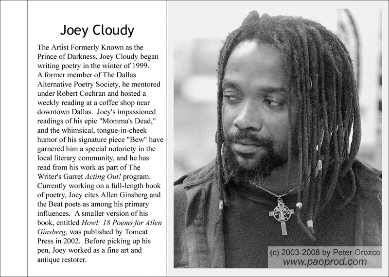 Portraits chapbook - Joey Cloudy
