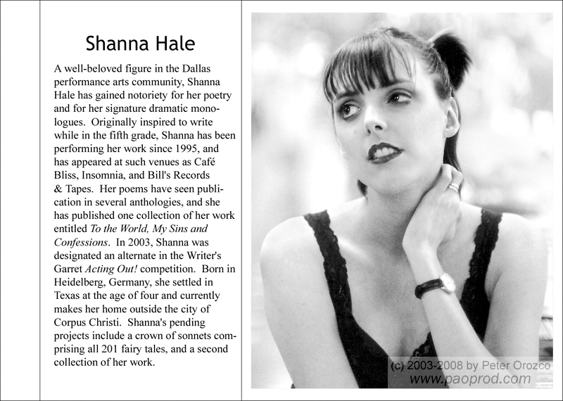 Portraits chapbook - Shanna Hale