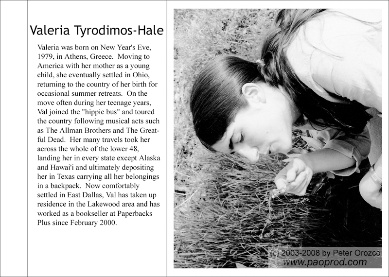 Portraits chapbook - Valeria Tyrodimos-Hale