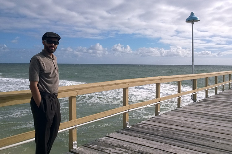 At the beach in Fort Lauderdale. Photo by Tina Collier.