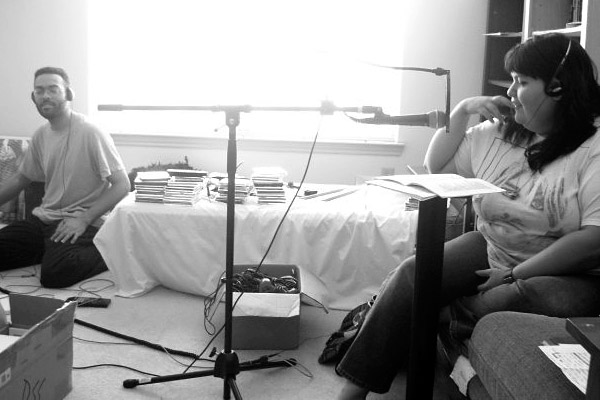 Behind the scenes of the Open Mic Project. Photo by Johnny Olson.