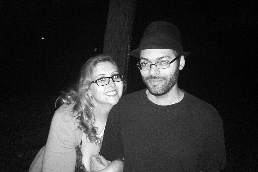 With the late Eva Beeson, my birthday twin