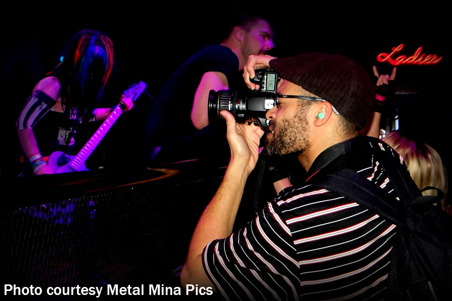 At the Rail Club. Photo courtesy Metal Mina Pics.