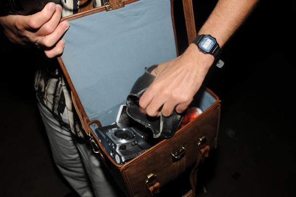 My camera bag, 2008. Photo by Scott Mankoff.