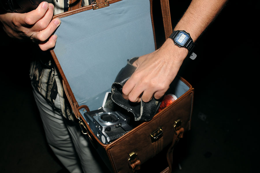 My camera bag, 2008. Photo by Scott Mankoff.