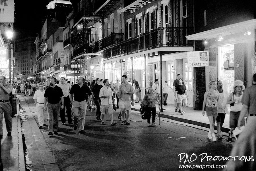 Bourbon Street in New Orleans, 2003