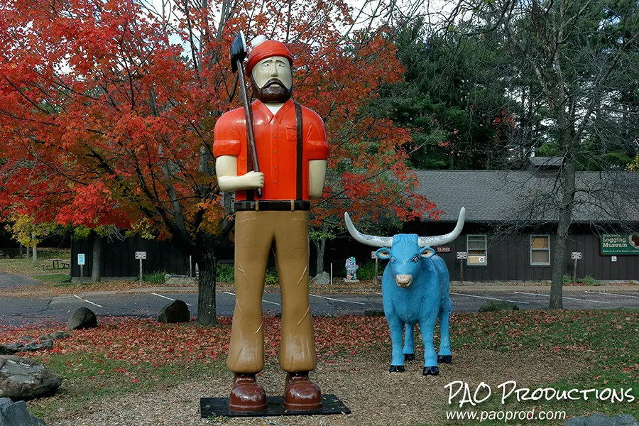 Paul Bunyon and Babe in Eau Claire, Wisconsin, 2021