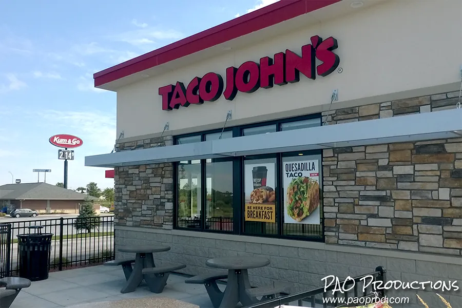 Taco John's location in Omaha, Nebraska, 2016