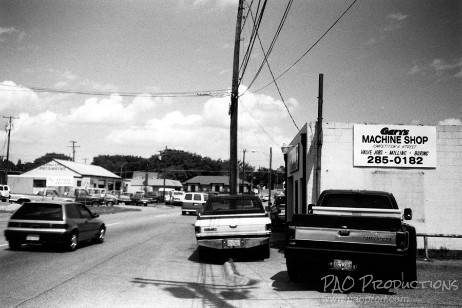Looking east down Davis Street in old downtown Mesquite, TX, 1995
