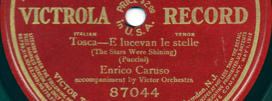 Enrico Caruso Victor Red Seal label