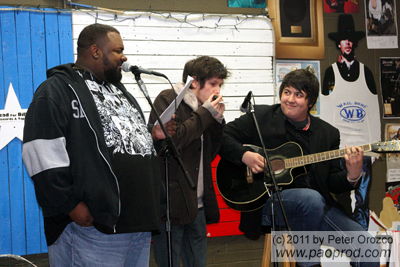 Gno White at the Lost Art Open Mic