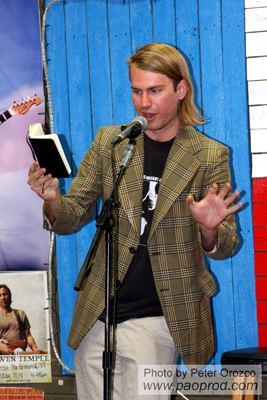 Harry McNabb at the Lost Art Open Mic