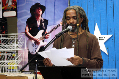 Joey Cloudy at the Lost Art Open Mic