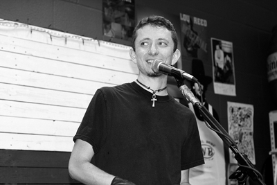 Alex Pogosov at the Lost Art Open Mic