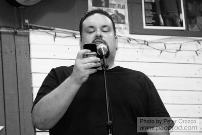 Paul Sexton at the Lost Art Open Mic