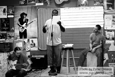 Roderick Richardson at the Lost Art Open Mic