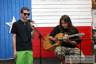 Alex Pogosov and Jason Gully at the Lost Art Open Mic