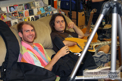 Harry McNabb and Jason Gully at the Lost Art Open Mic