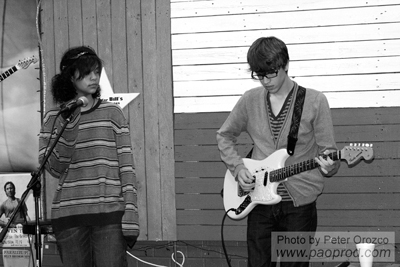 Bunny Trahan and Taylor King at the Lost Art Open Mic