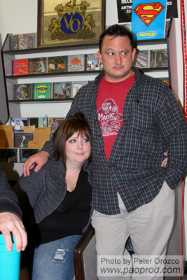 Lilly Penhall and B.A. at the Lost Art Open Mic