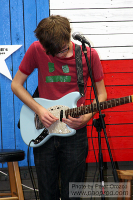 Taylor King at the Lost Art Open Mic
