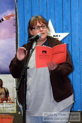Deborah Victory at the Lost Art Open Mic