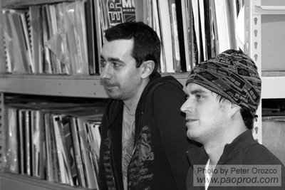 Mark Brandt and Justin Dyer at the Lost Art Open Mic